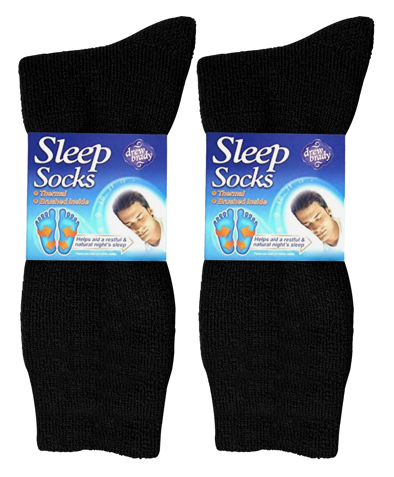 David James Drew Brady 2-pack sovstrumpor för män herr – bild 2