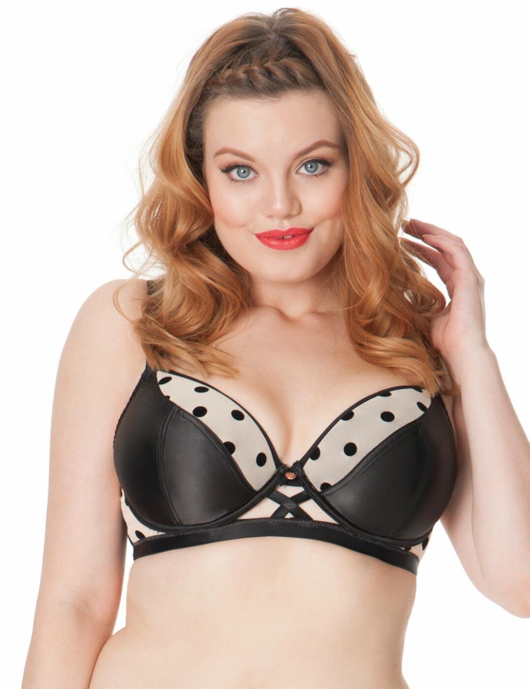 Scantilly by Curvy Kate Womens Showtime Padded Bra - Black - Size 32DD