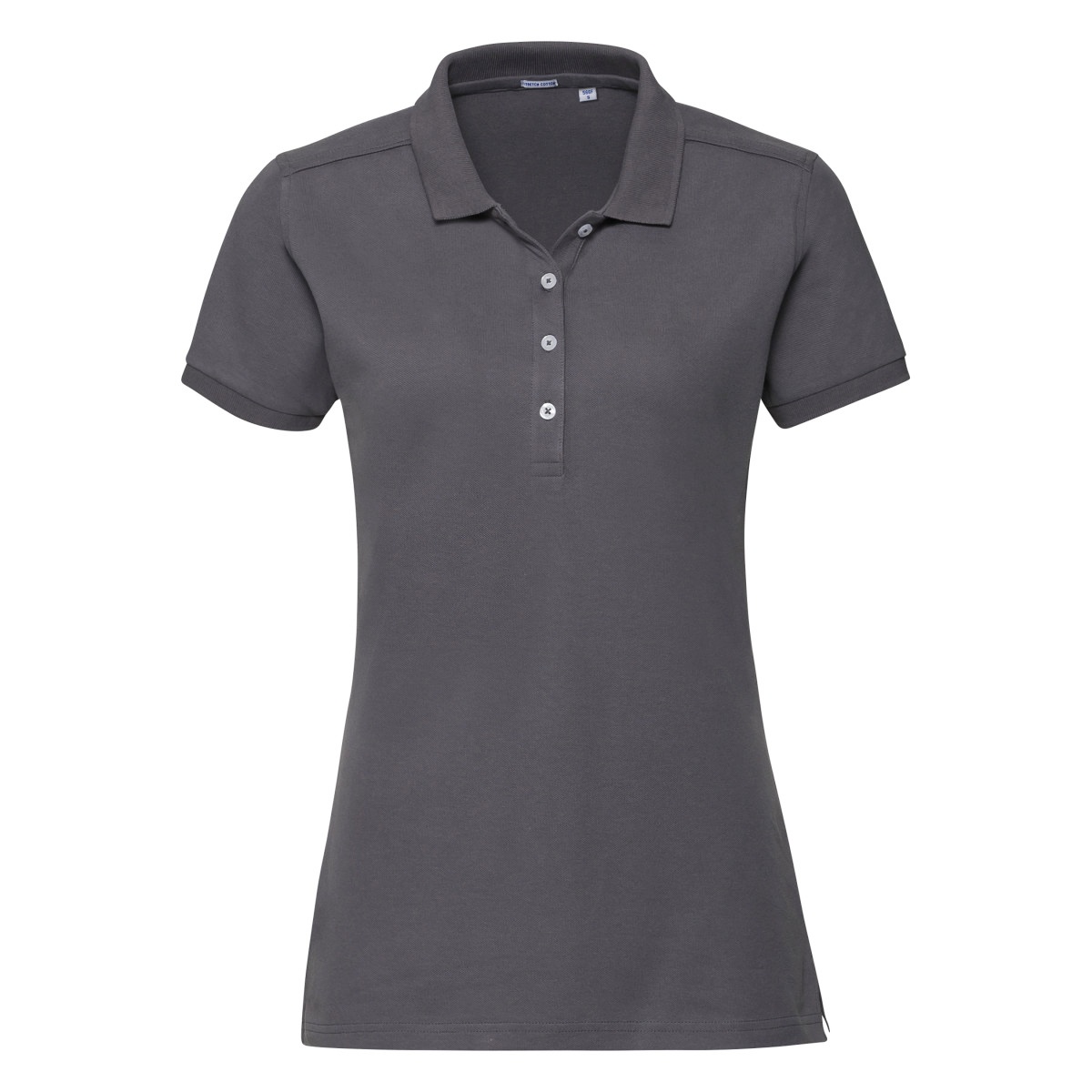 Thumbnail - Russell Damen/Damen Stretch Kurzarm-Poloshirt (Convoy Grau)