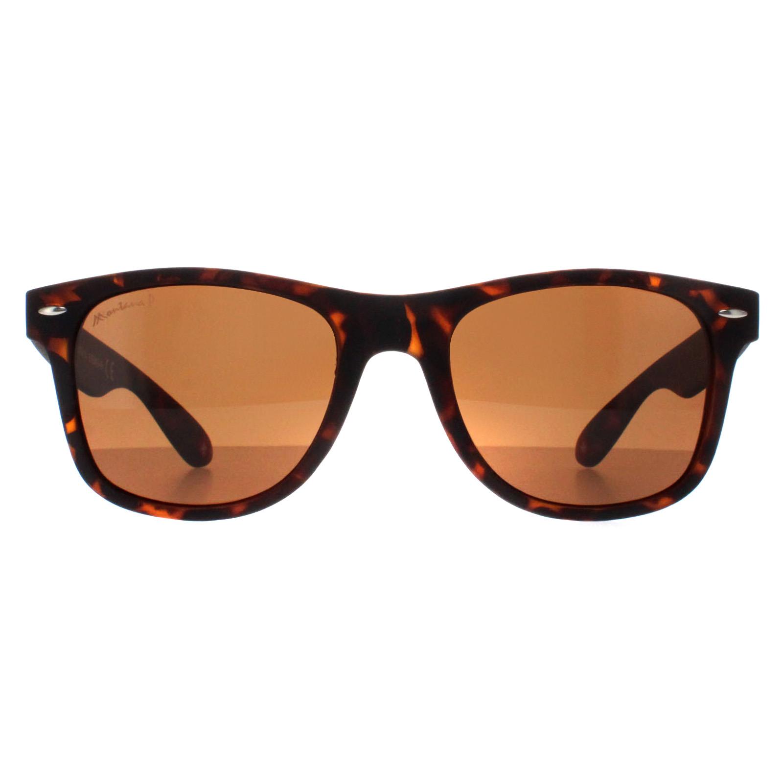 Montana Square Unisex Turtle Brown Polarized MP1B-XL - One Size
