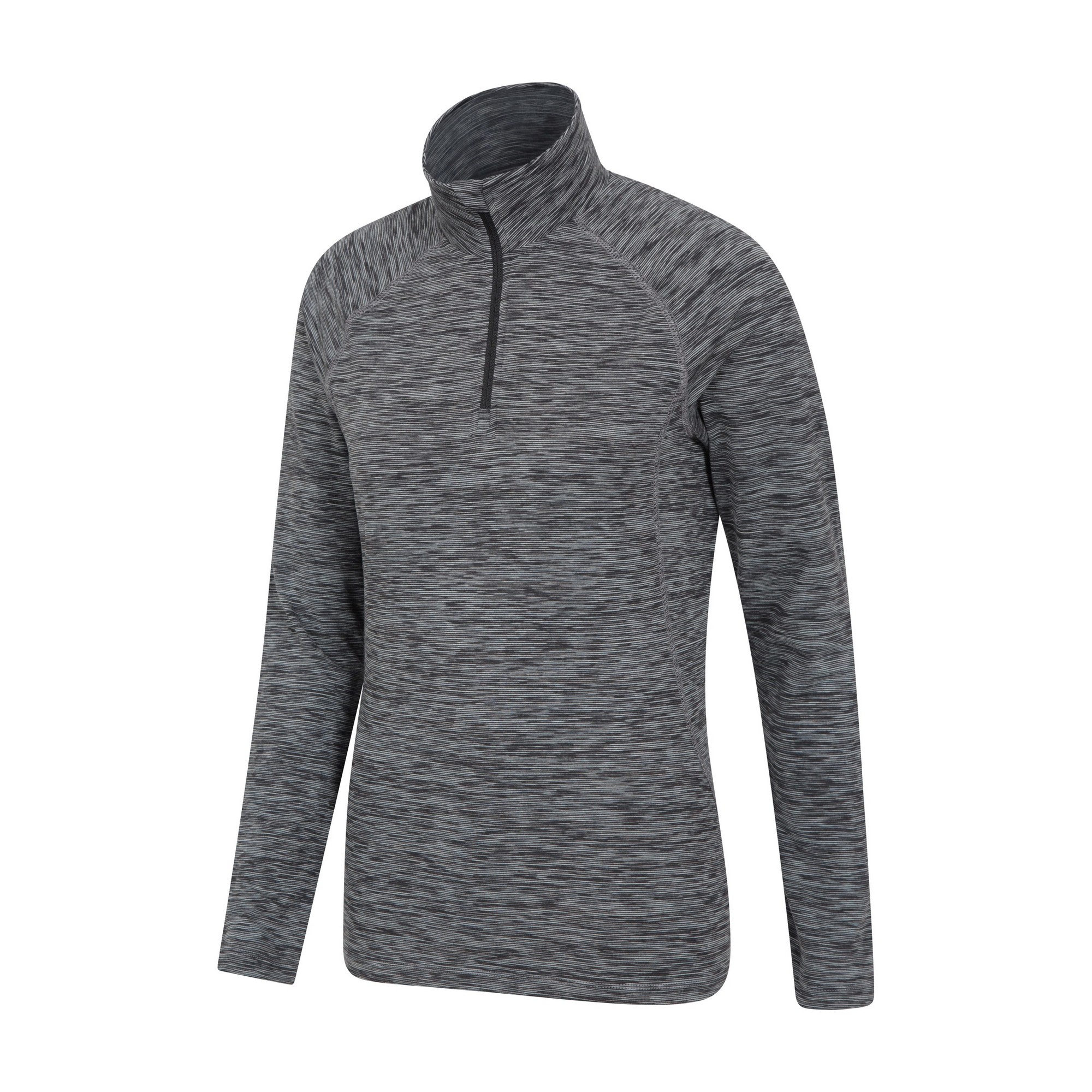 Mountain Warehou Dam/Ladies Bend & Stretch Half Zip Midlayer (Svart) tröjor – bild 2