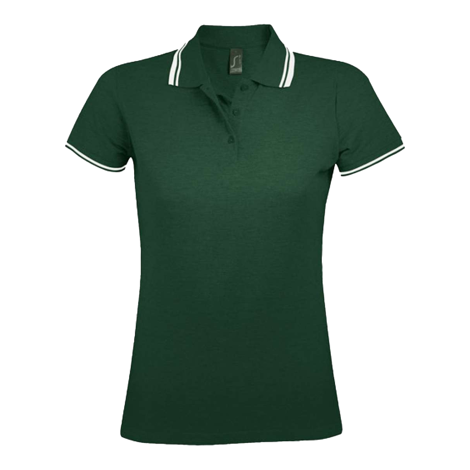 SOLS - "Pasadena" Poloshirt für Damen (Tannengrün/Weiß)