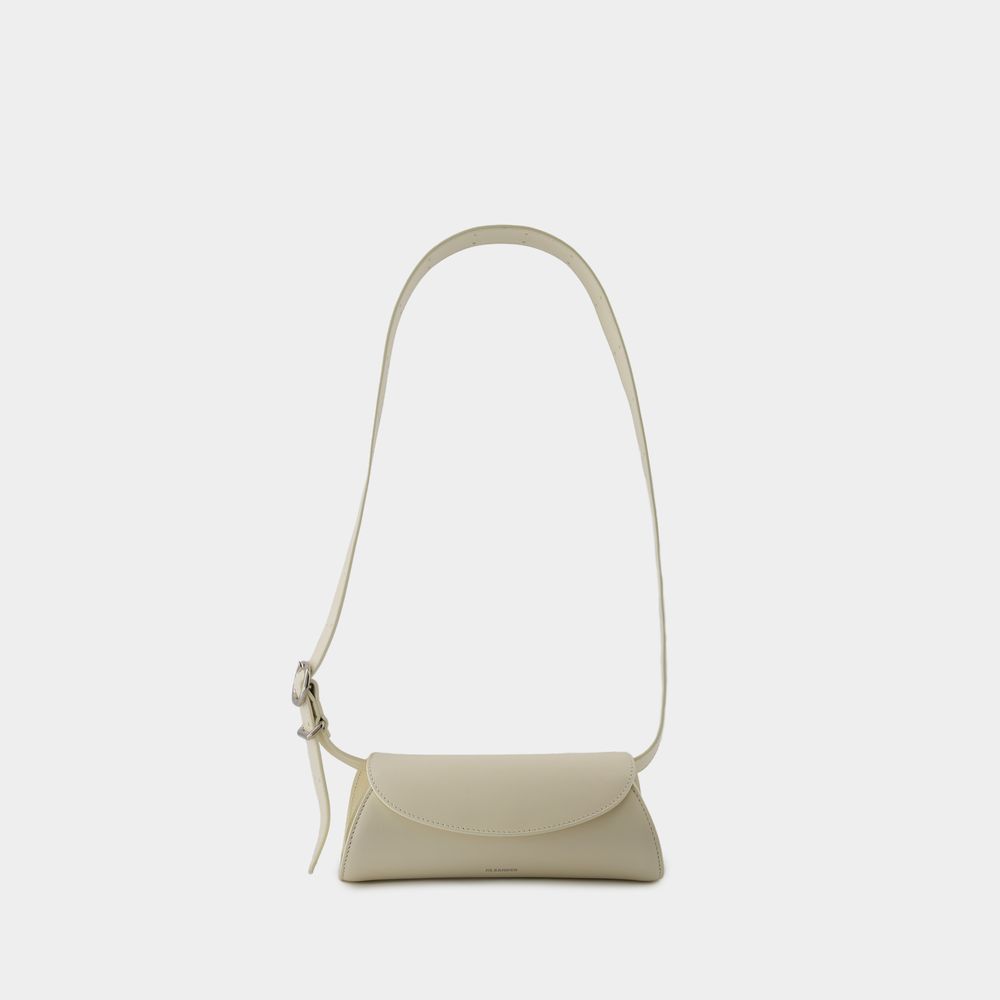 Thumbnail - Cannolo Mini Handtasche - Jil Sander - Leder - Eggshell