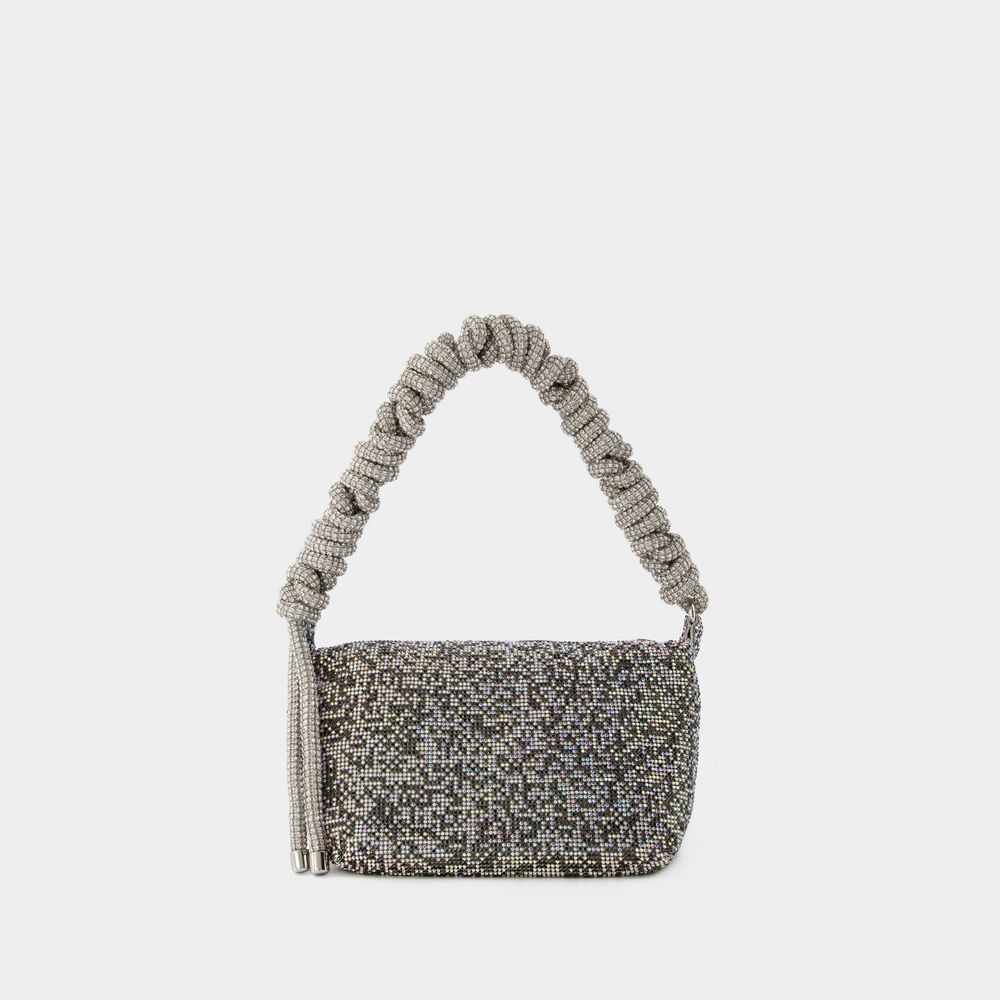 Thumbnail - Crystal Mesh Tasche - Kara - Polyester - Schwarz Pixel
