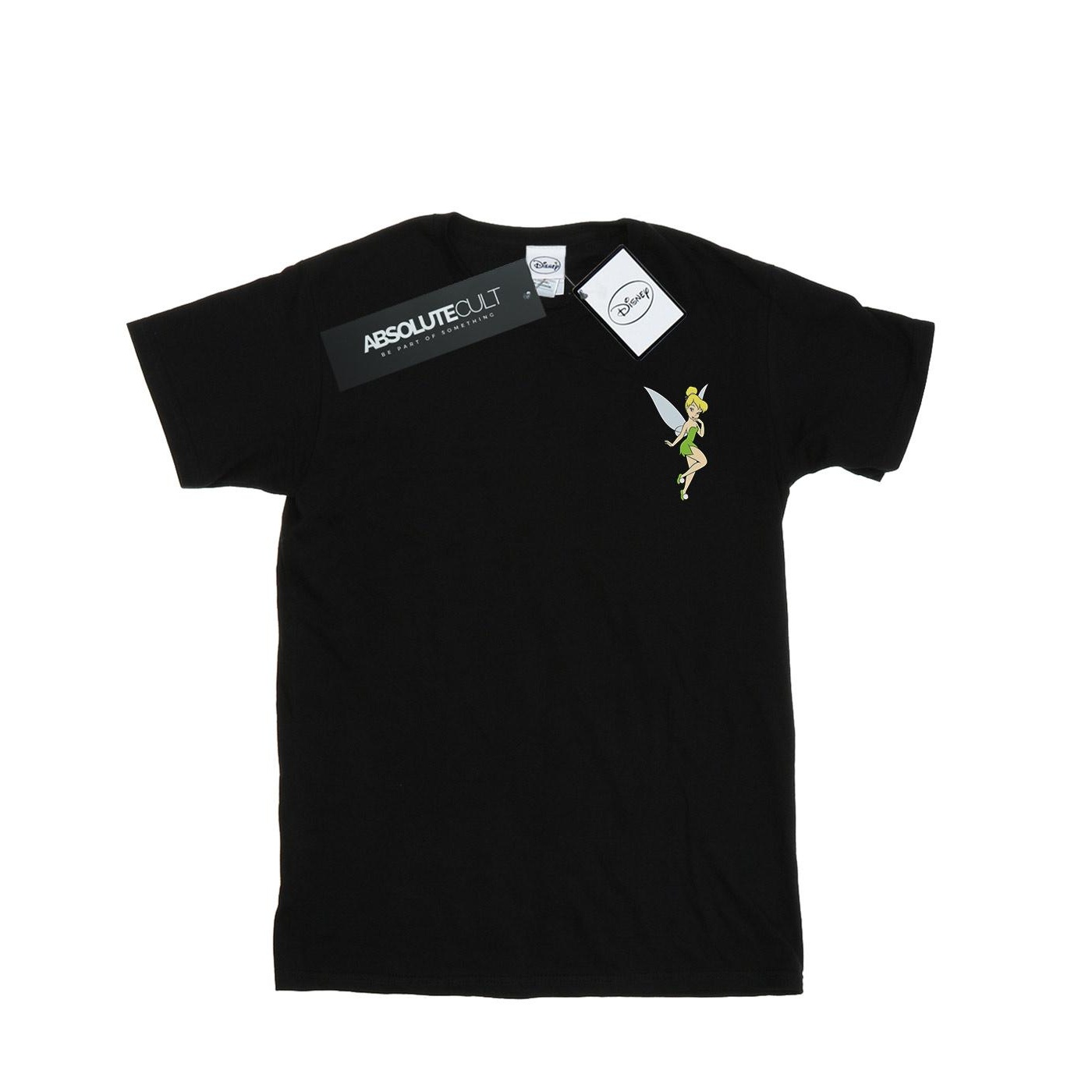 Thumbnail - Disney - "Tinkerbell Chest" T-Shirt für Mädchen (Schwarz)