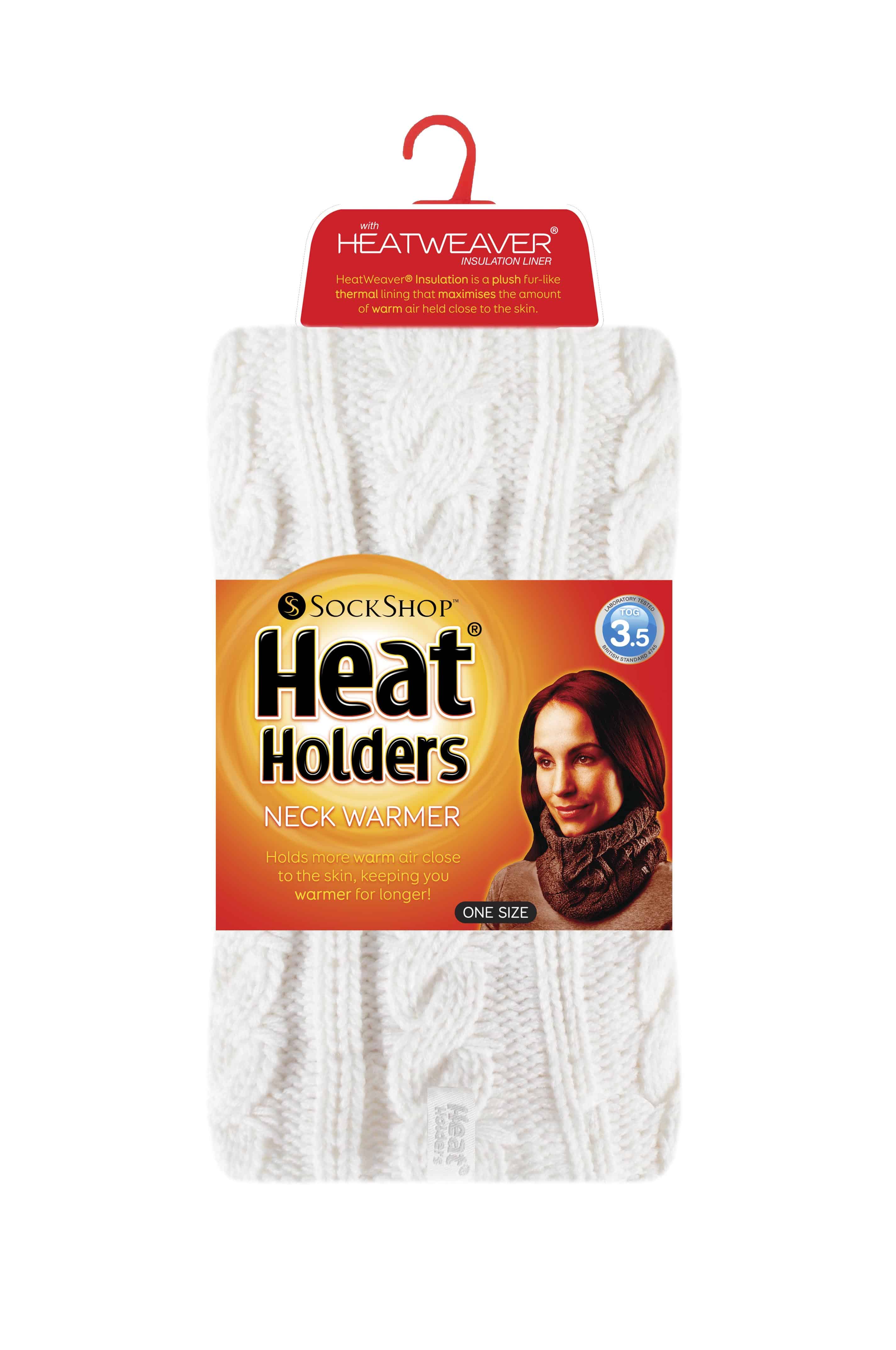 Heat Holders Tjock kabelstickad fleecefodrad halsvärmare för damer halsdukar – bild 2