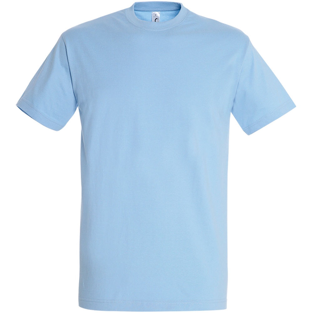 Thumbnail - SOLS Mens Imperial Heavyweight Short Sleeve T-Shirt (Himmelblau)