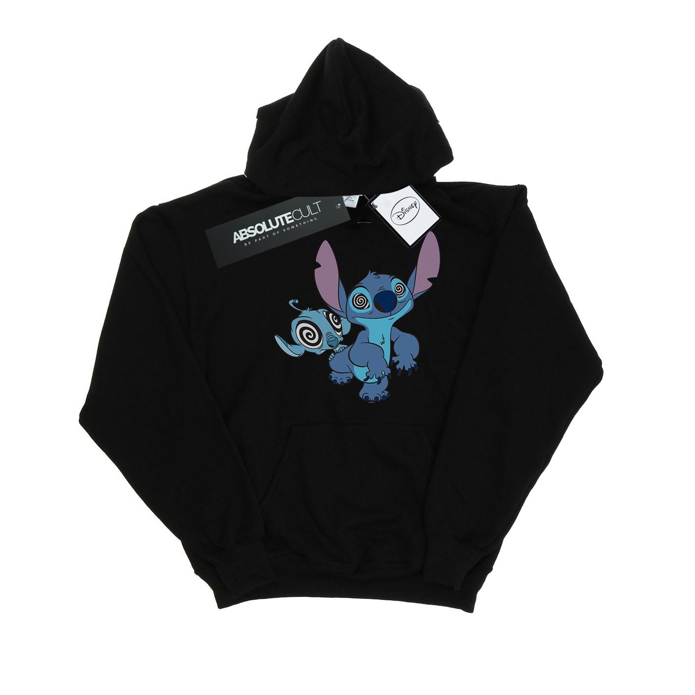 Thumbnail - Disney - "Lilo And Stitch Hypnotized" Kapuzenpullover für Herren (Schwarz)