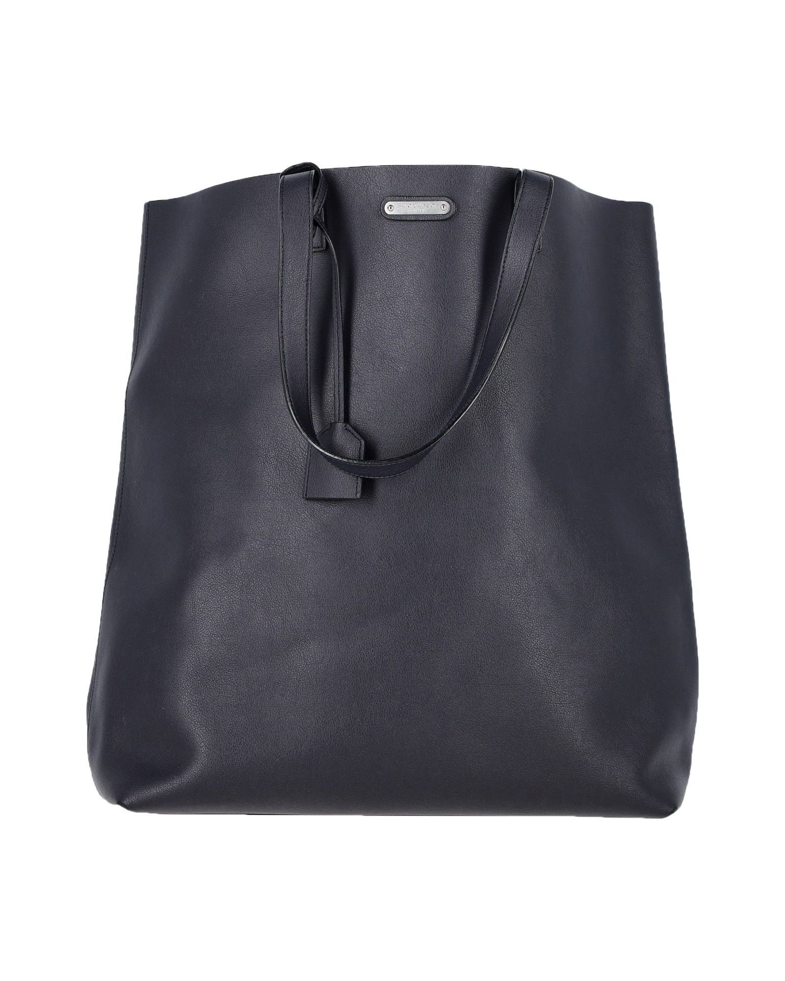 Saint Laurent Pre-owned Womens Bold Shopping Tote Bag in Black Calfskin Leather – One Size