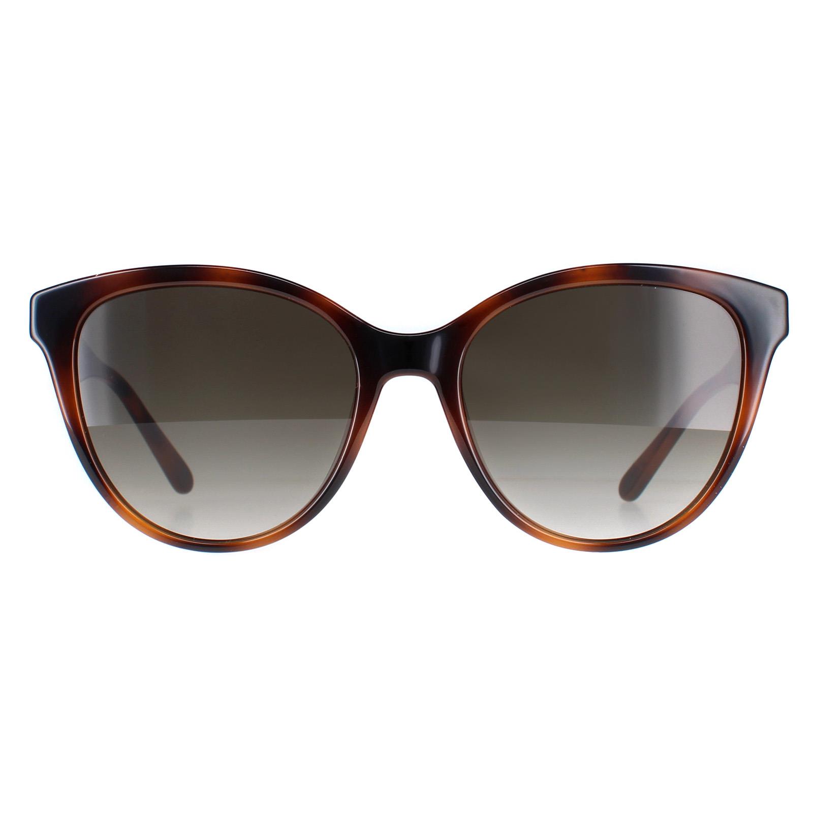 Salvatore Ferragamo Cat Eye Womens Tortoise Grey Gradient SF1073S - Brown - One Size