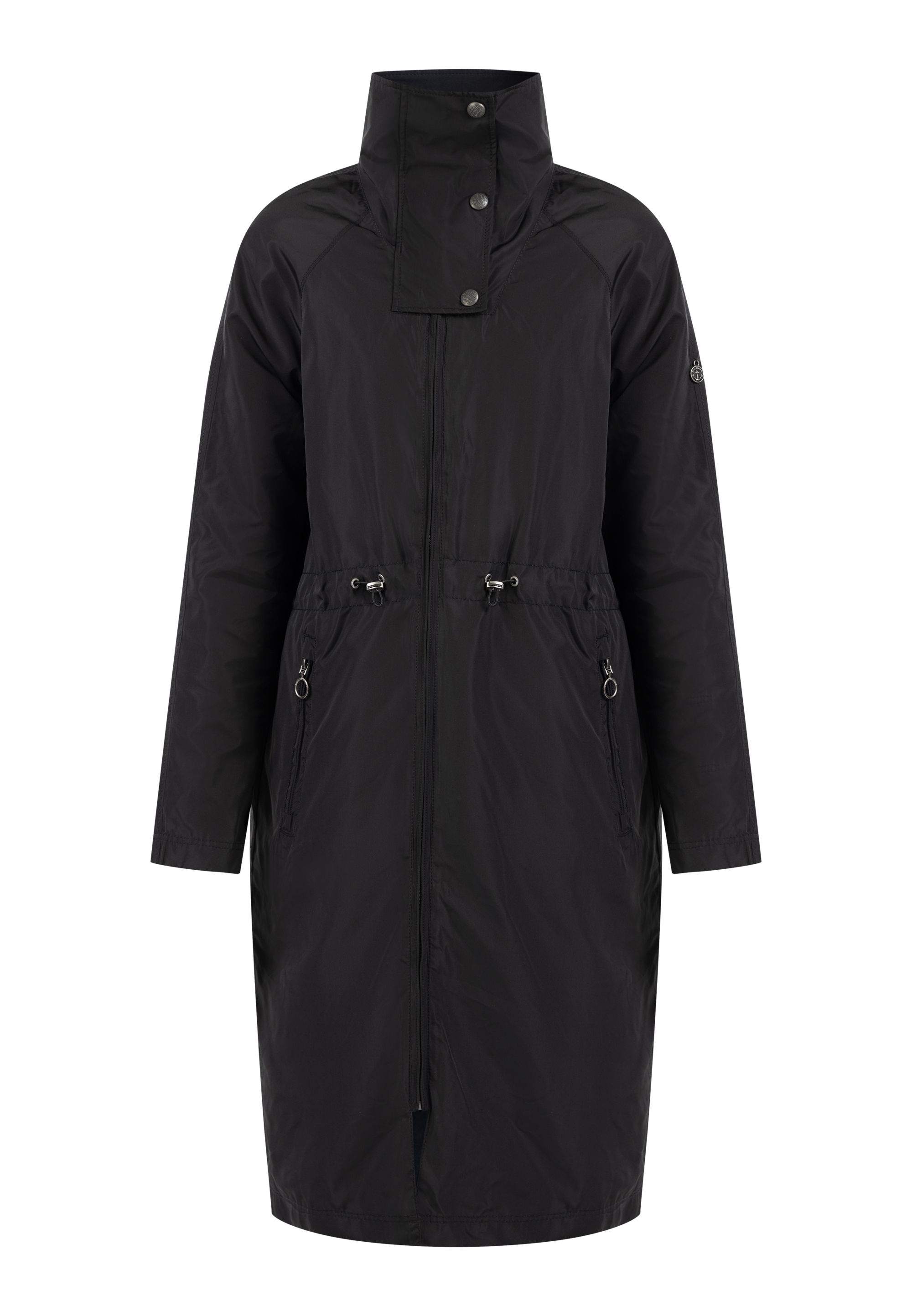 Dreimaster Übergangsmantel - recyceltes Material Damen schwarz