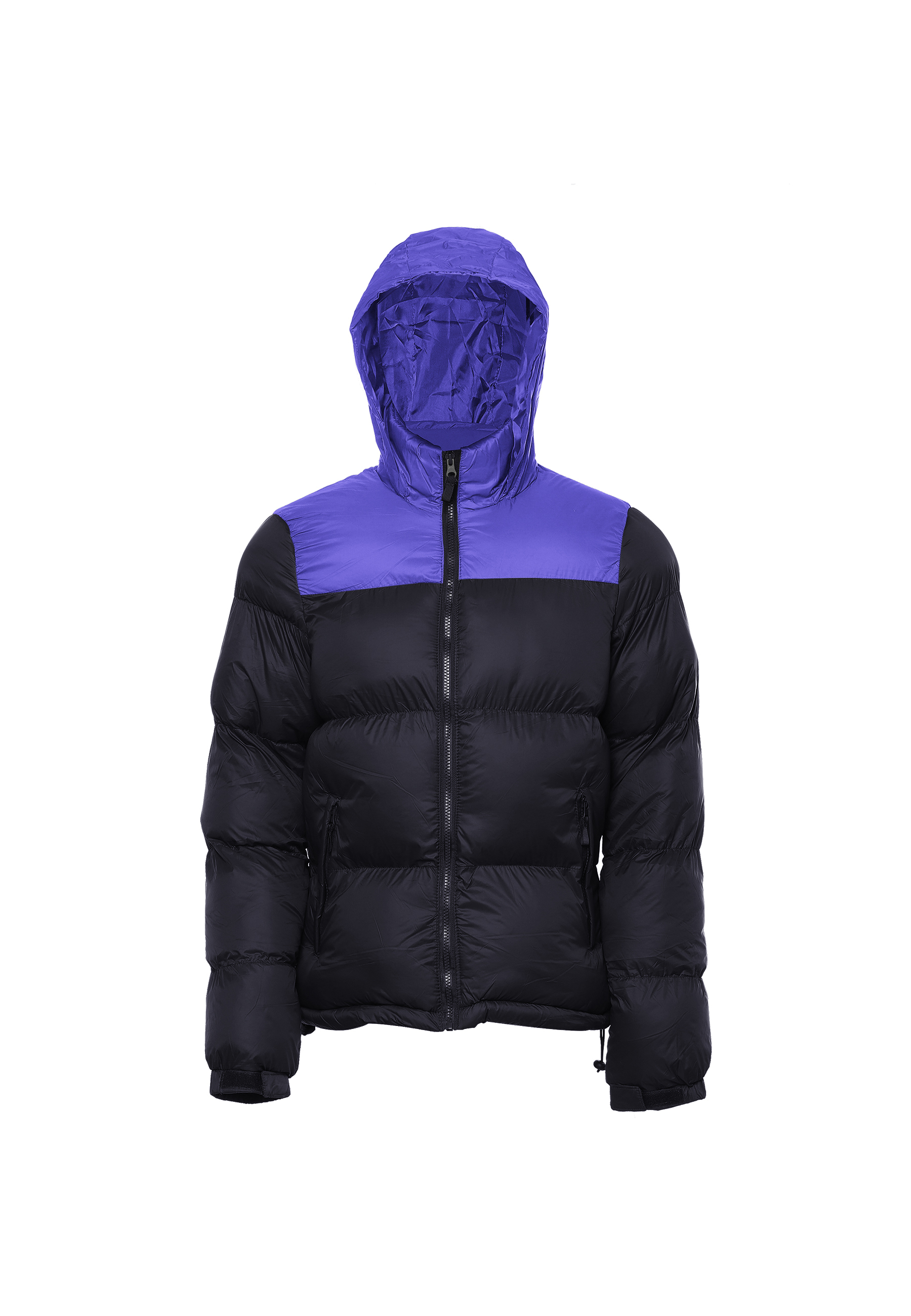 Thumbnail - Mo Wattierte Steppjacke Herren Schwarz Kobalt