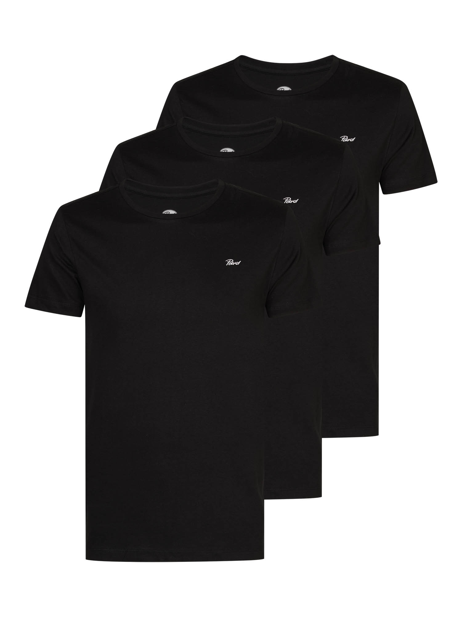 Thumbnail - Petrol Industries - 3-er Pack T-Shirt Herren - Schwarz