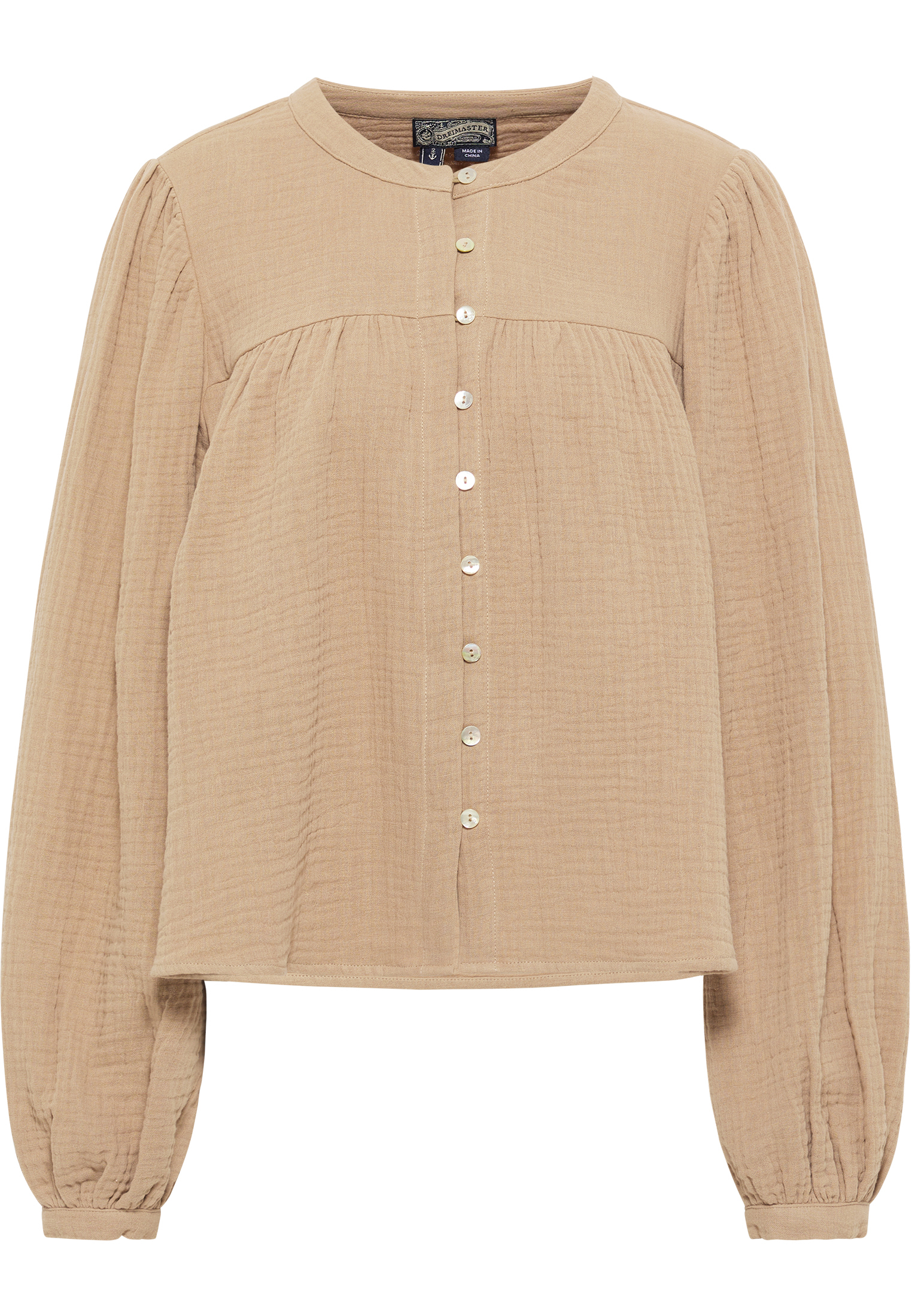 Dreimaster Blouse Dames steenbeige
