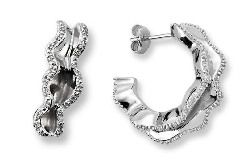 Thumbnail - Orphelia Creolen für Damen, 925 Sterlingsilber, Silber ZO-5792