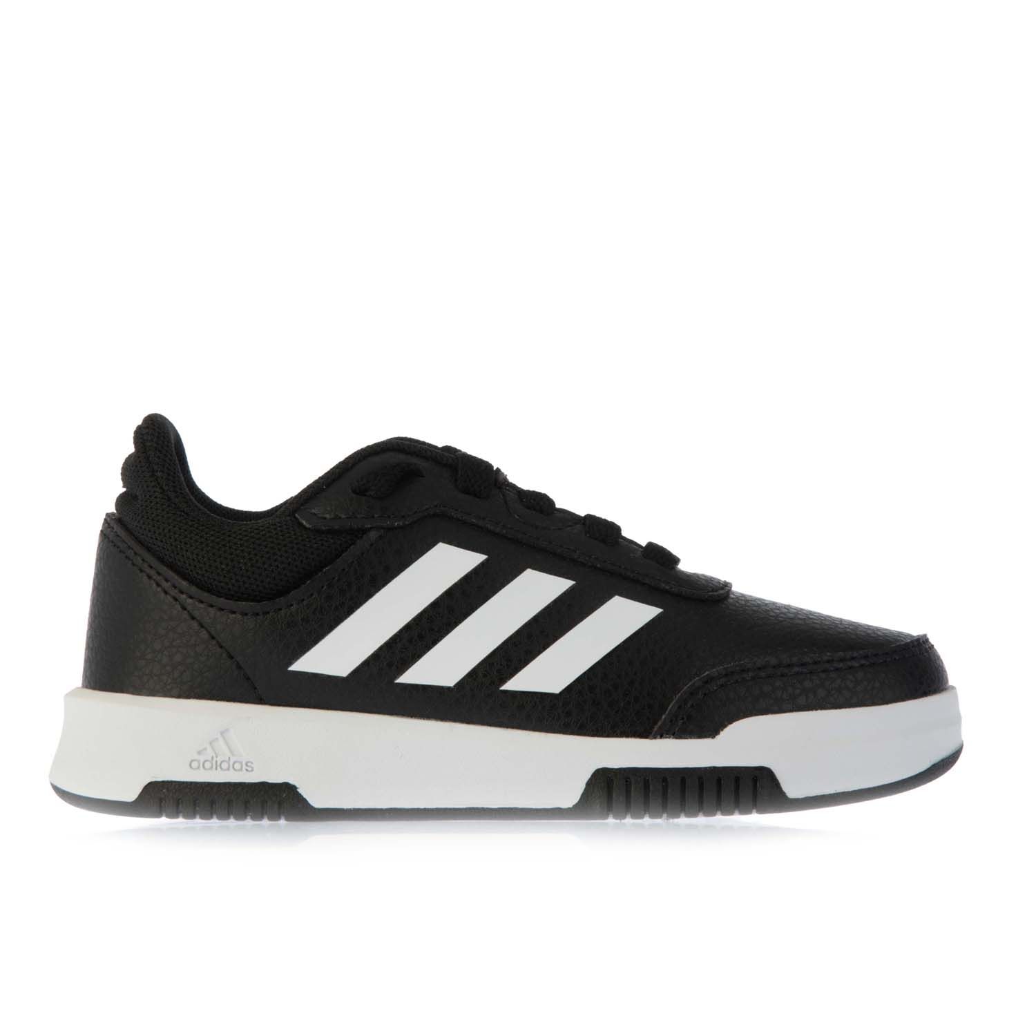 Adidas Boys Boy's Childrens Tensaur Sport Trainers In Black-White - Size Uk 13 Kids