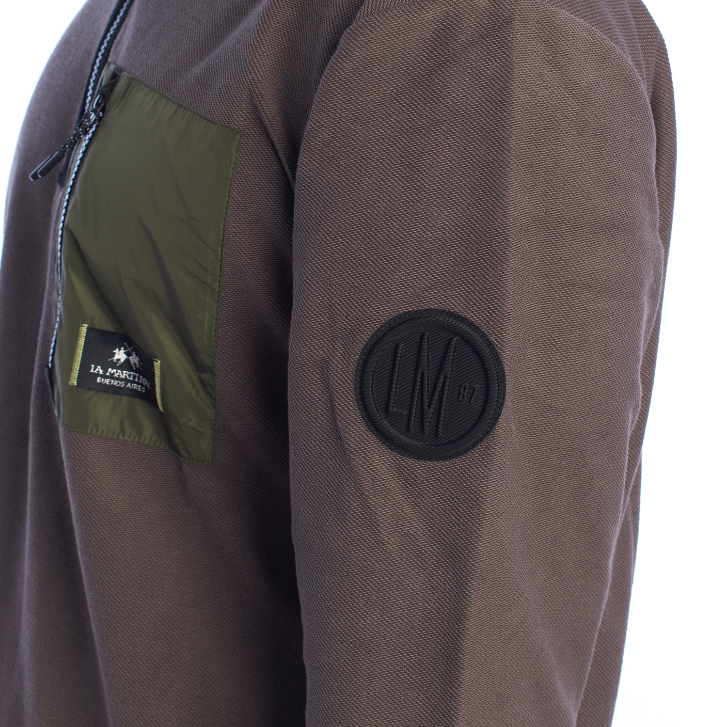 LA MARTINA YMF601-FP565 Regular Fit tröja med halv dragkedja för män herr – bild 2