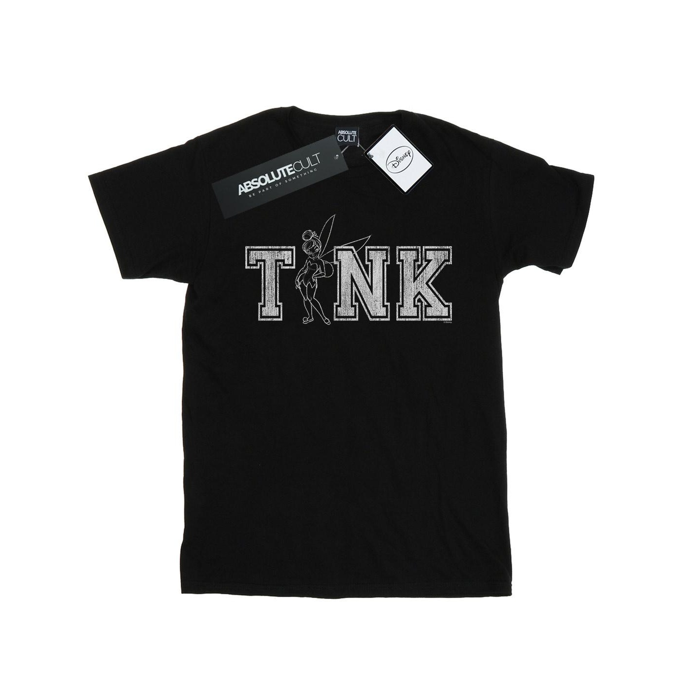 Thumbnail - Disney - "Tinker Bell Collegiate Tink" T-Shirt für Mädchen (Schwarz)