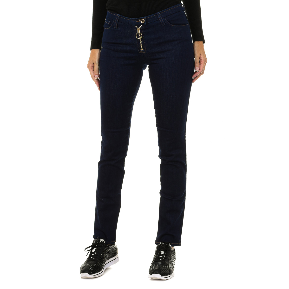 Lange Skinny-Fit-Jeans für Frauen 6X5J42-5D00Z