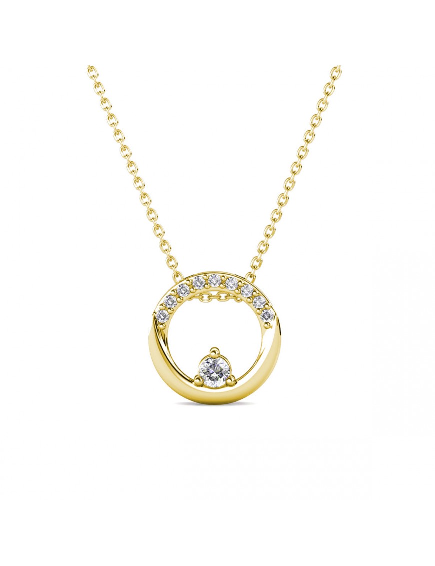 Thumbnail - Anhänger Clarine - Doré et Cristal