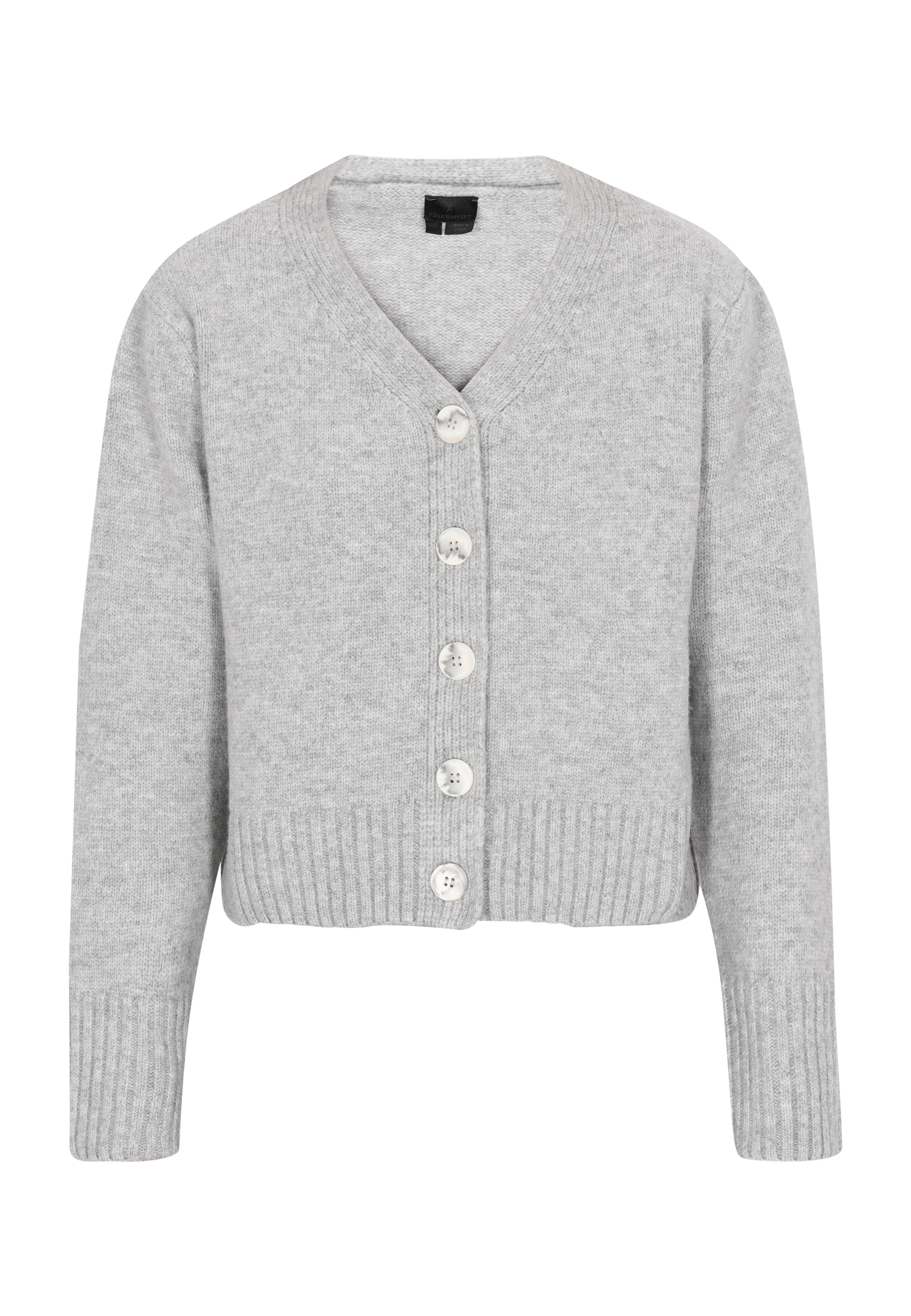 Thumbnail - Dreimaster Cardigan Damen Grau Melange