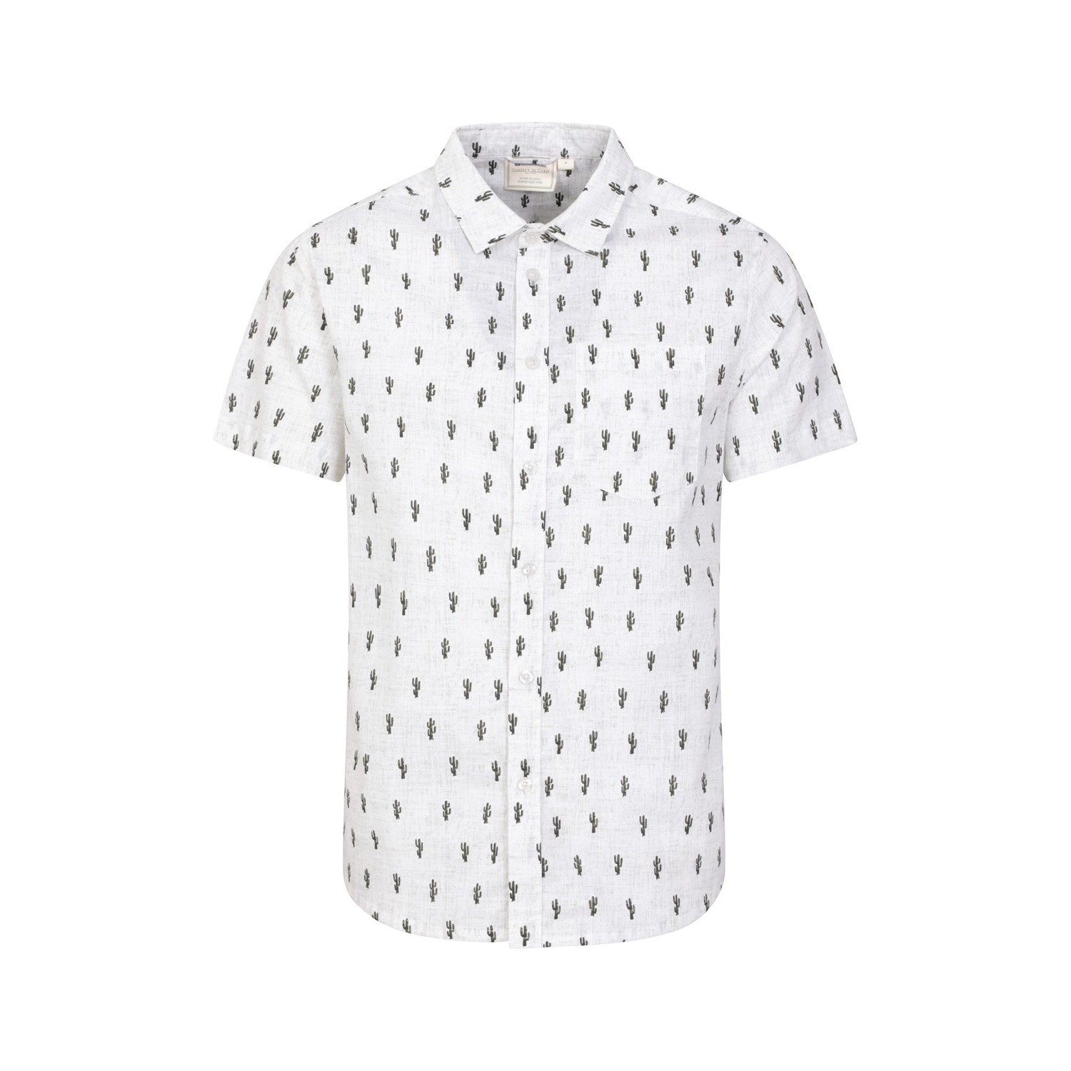 Mens Preston Illustration Shirt (White)