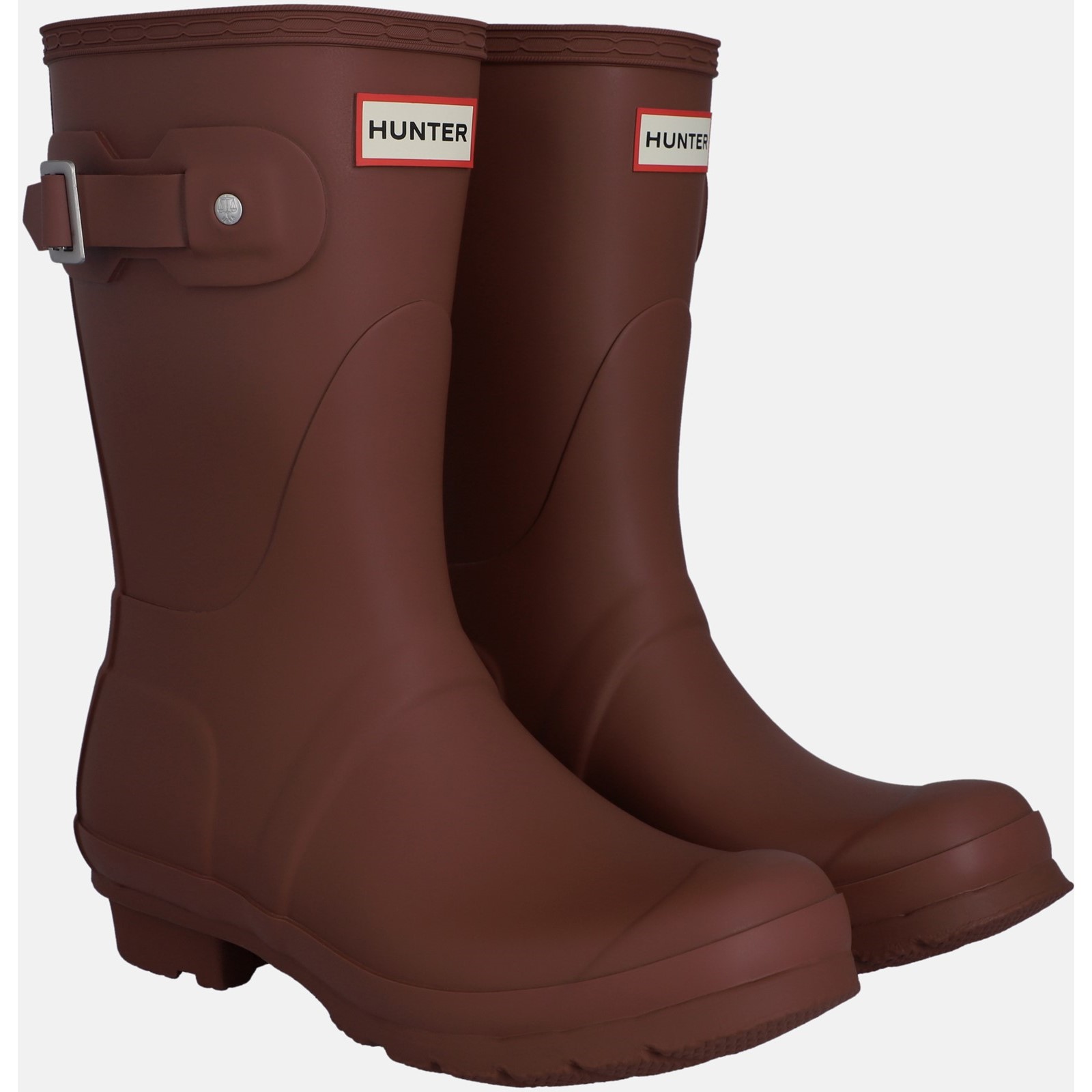 Hunter Womens Original Short Wellington Boots – Red – Size UK 4