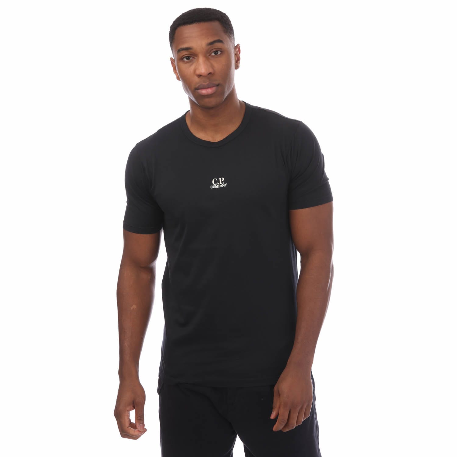 Men's C.P. Company Logo T-Shirt in Navy