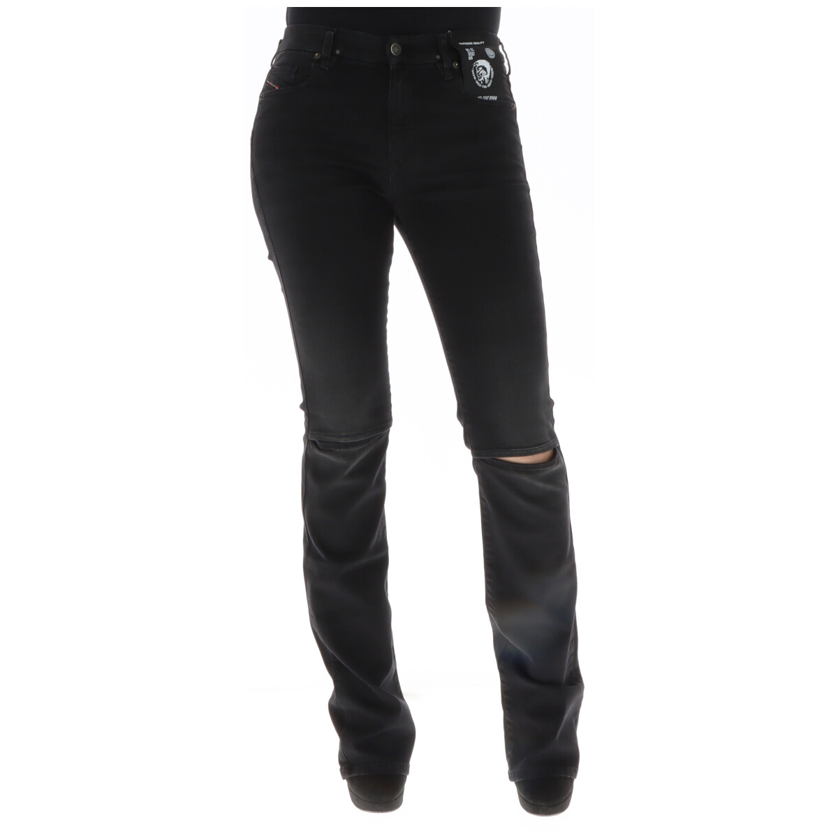 Kvinnors Svarta Jeans