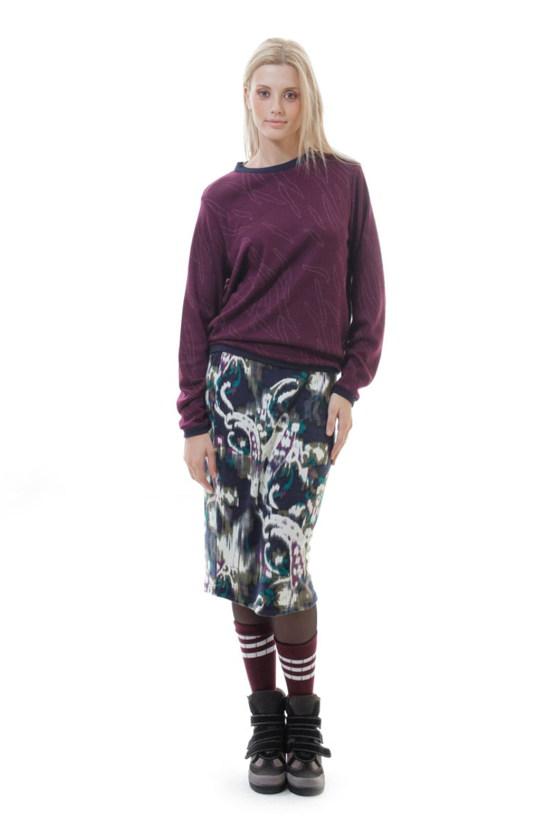 Sweatshirt met detailafwerking