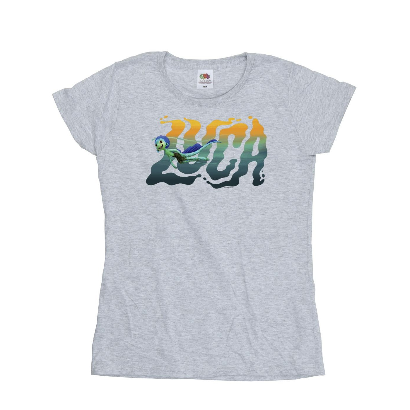 Thumbnail - Disney - "Luca Swim" T-Shirt für Damen (Grau)