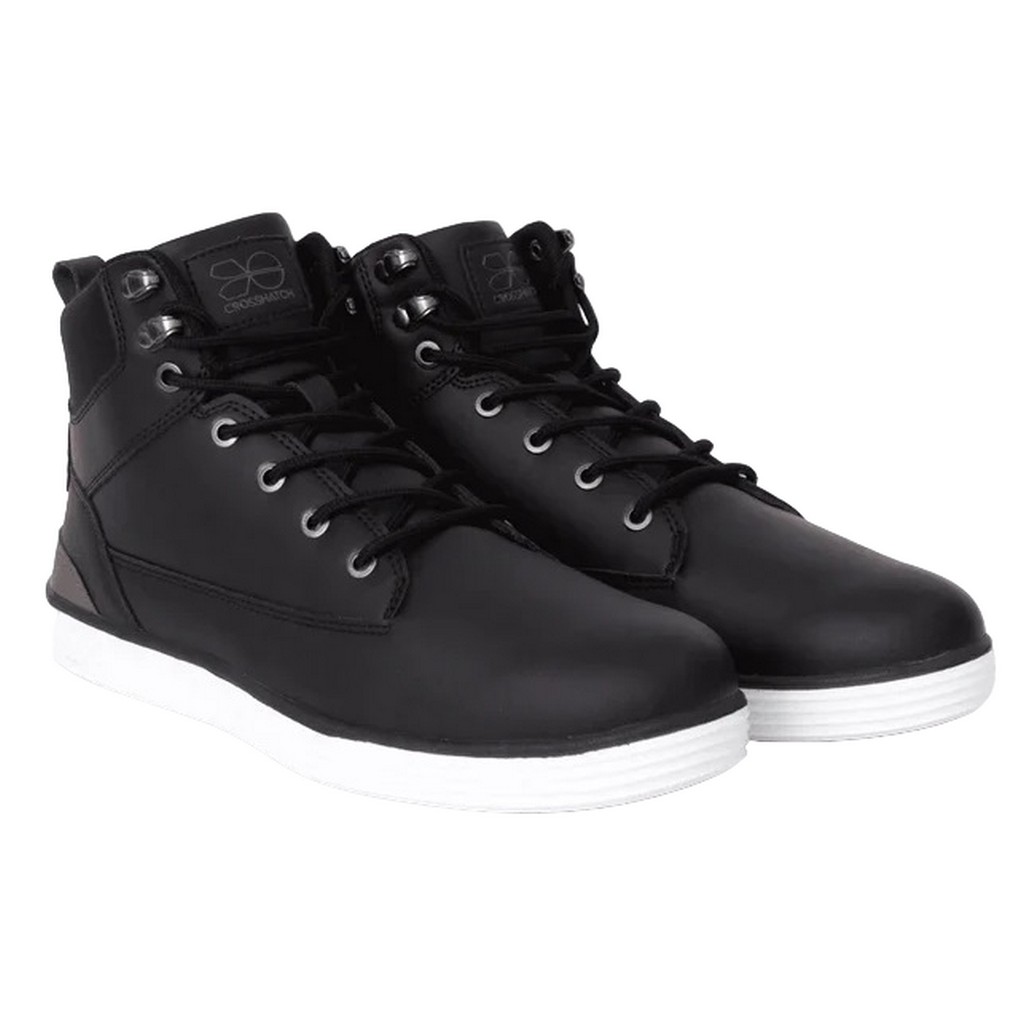 Thumbnail - Crosshatch - Herren Sneaker "Staiger", Leder (Schwarz)