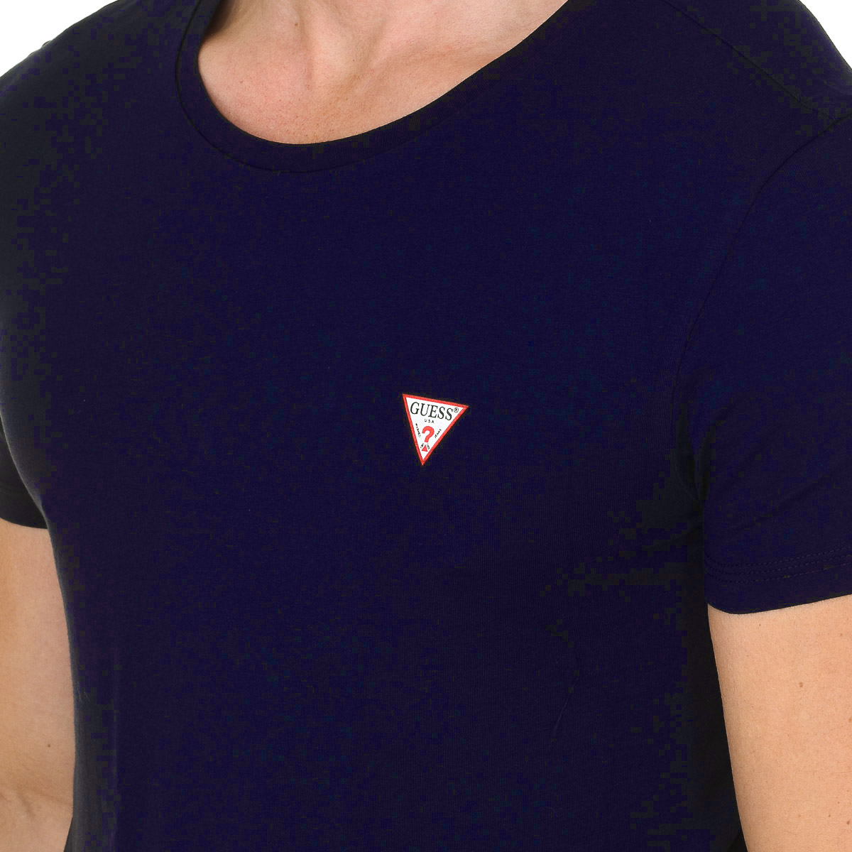 Guess Kortärmad T-shirt med rund hals för män U77M08JR003 herr – bild 2