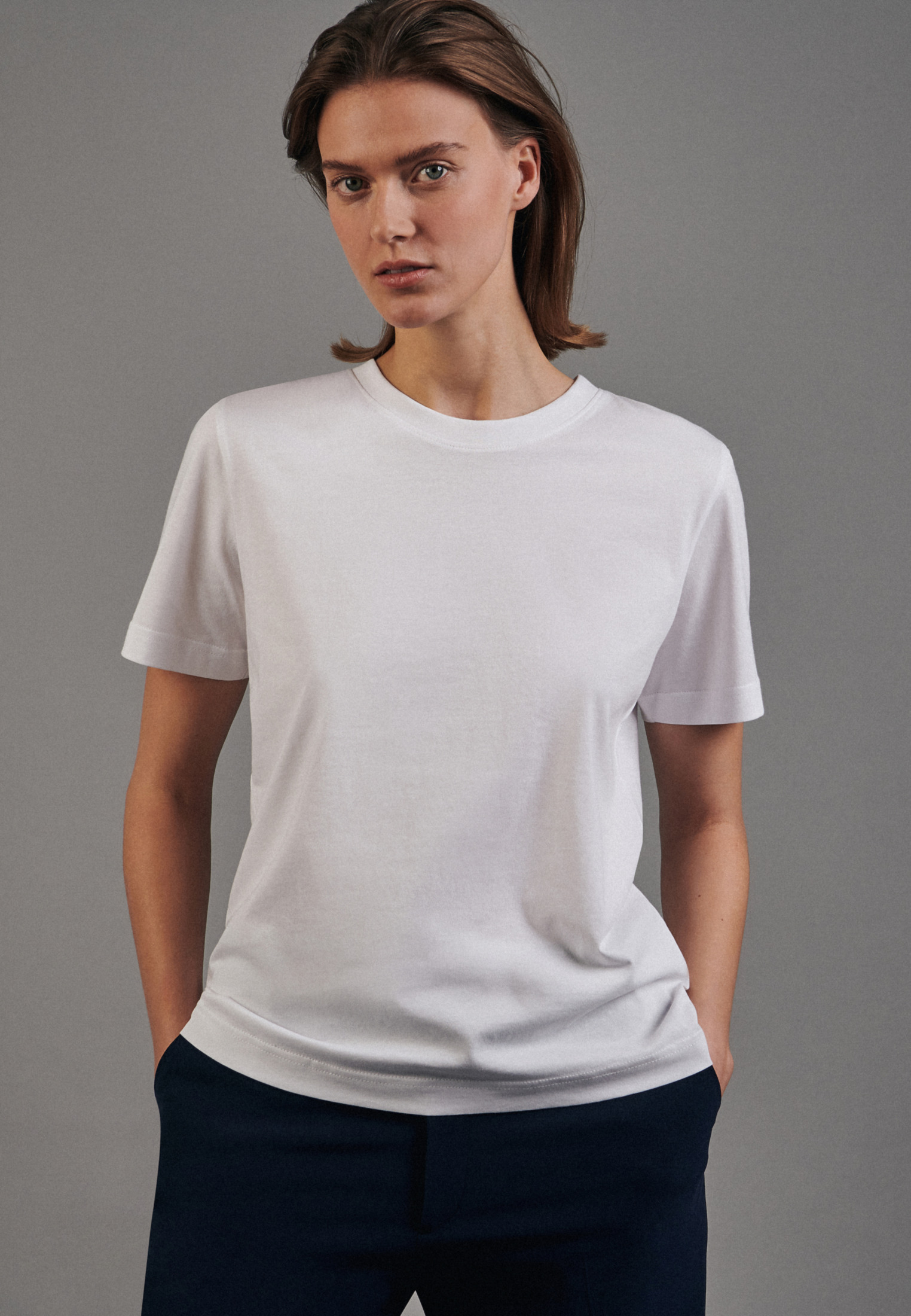Thumbnail - T-Shirt Damen Weiß