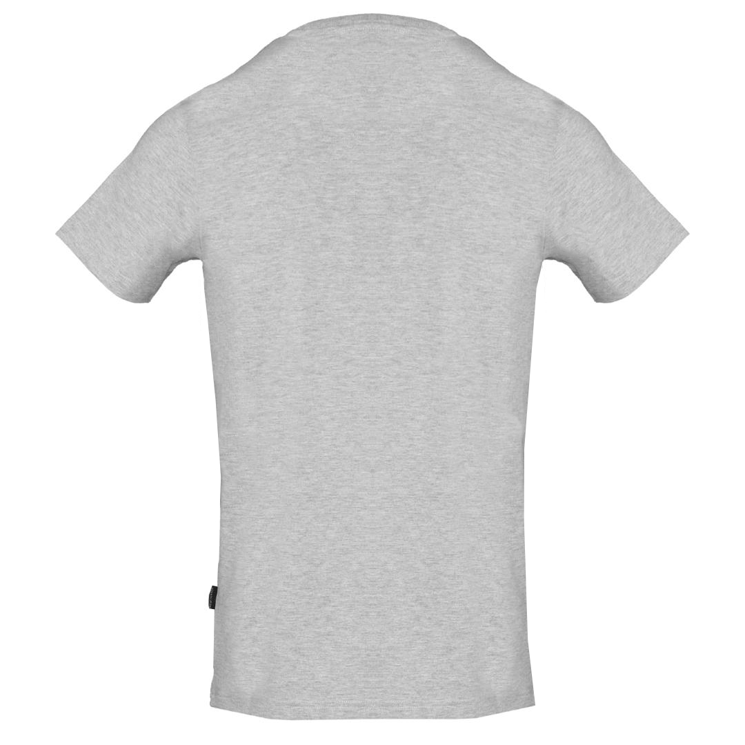Aquascutum Reflection Logo Grå T-shirt herr – bild 2