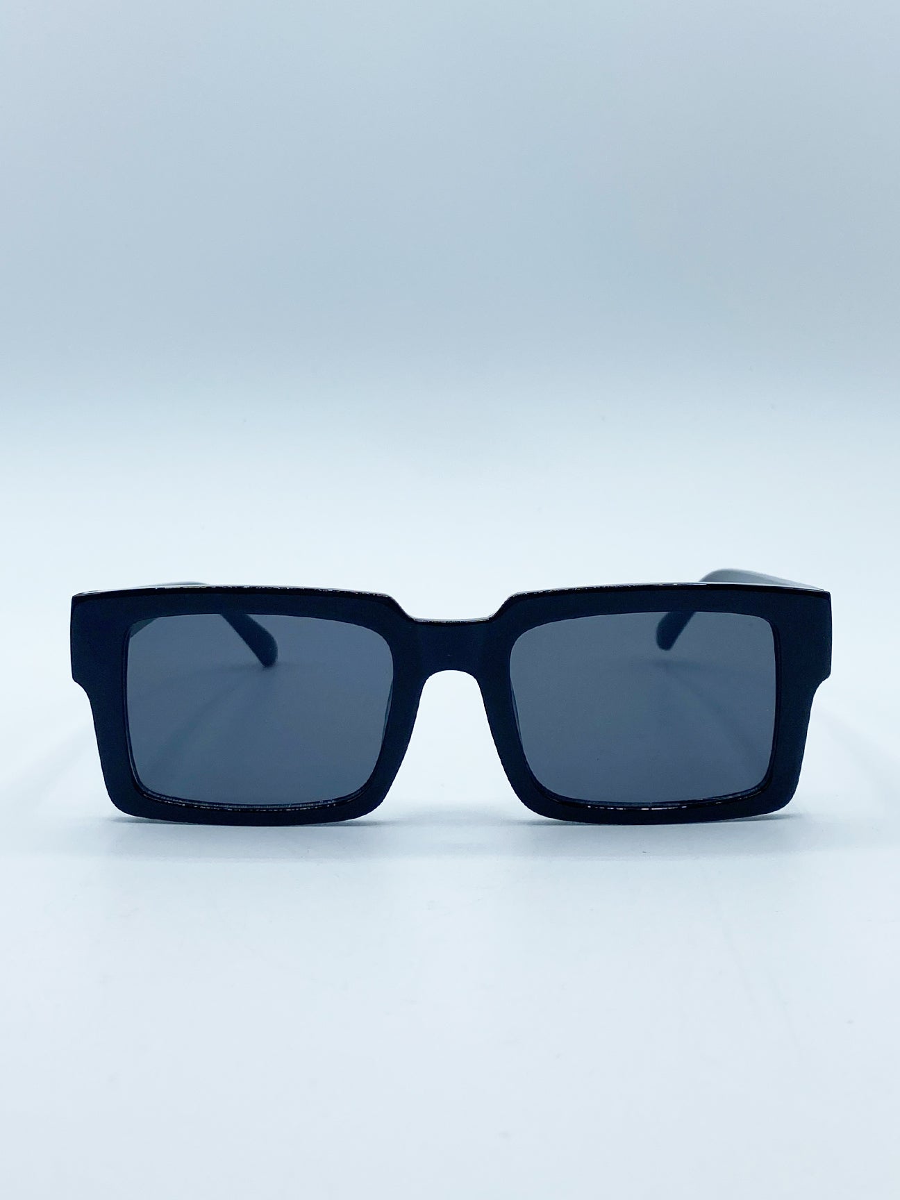 SVNX Unisex Square Frame Sunglasses Black - One Size