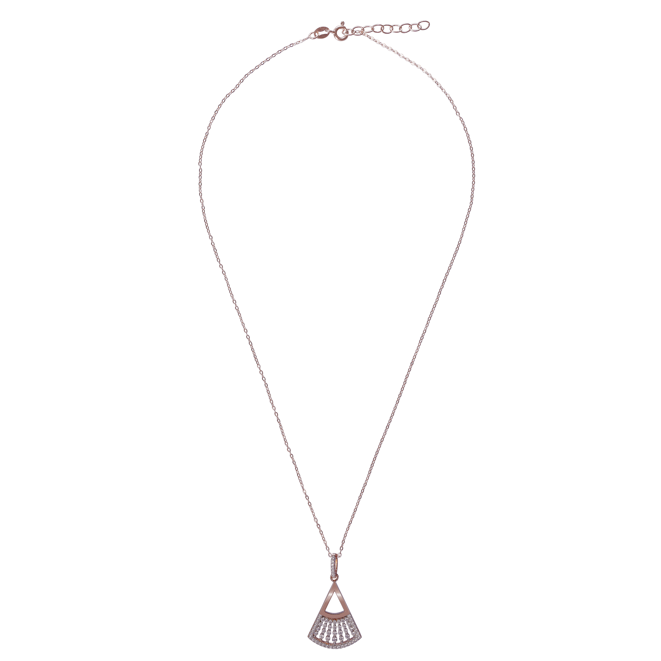 Orphelia 'Carina' Damen-Kette mit Anhänger aus 925er Sterlingsilber, Rosé, ZH-7436