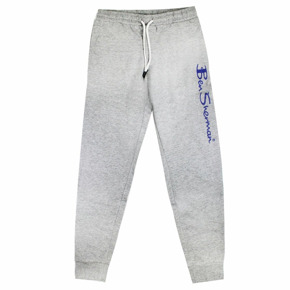 Thumbnail - Ben Sherman Logo Mens Grey Track Hosen