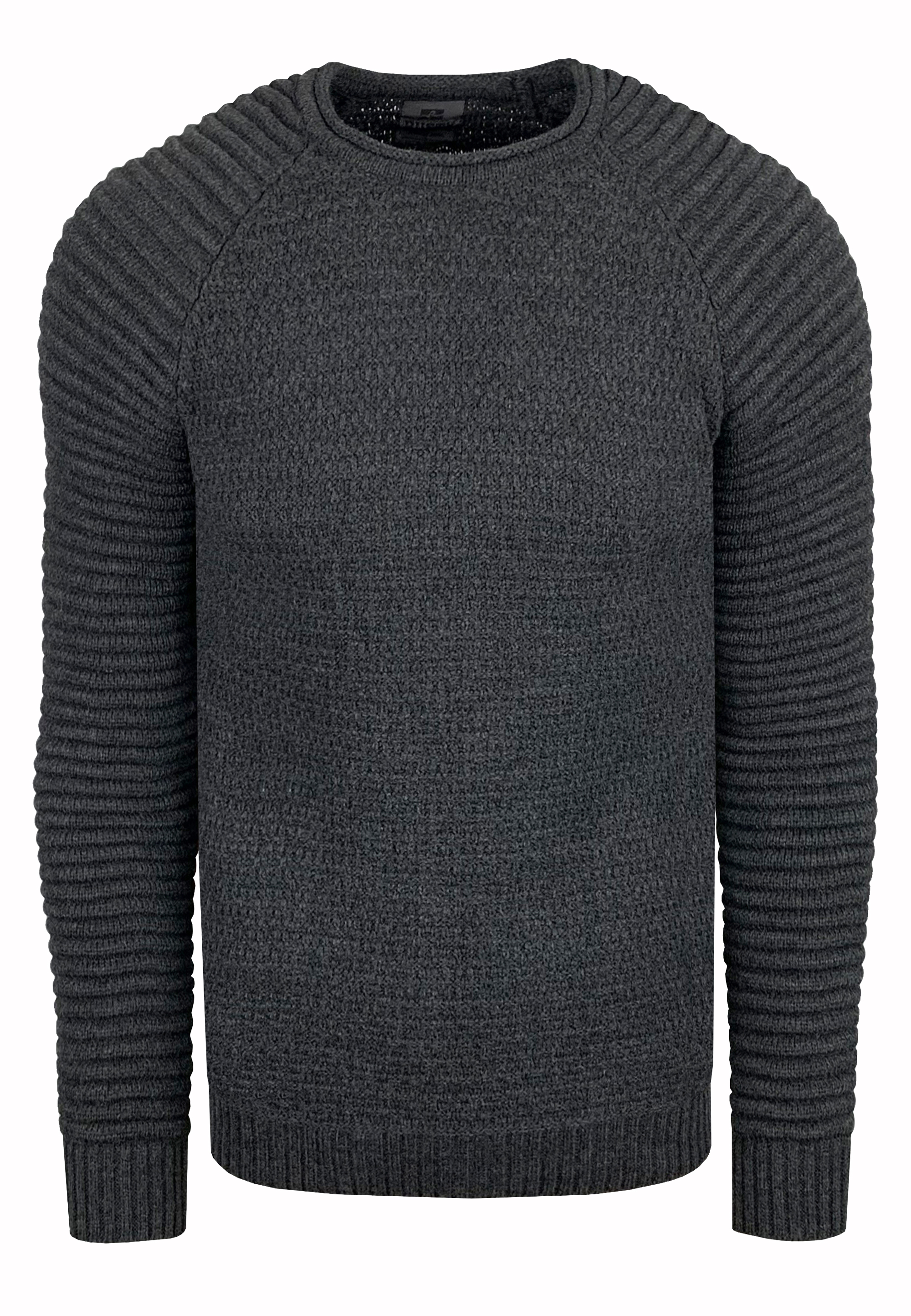 Thumbnail - Rusty Neal Rundhals-Pullover Grau