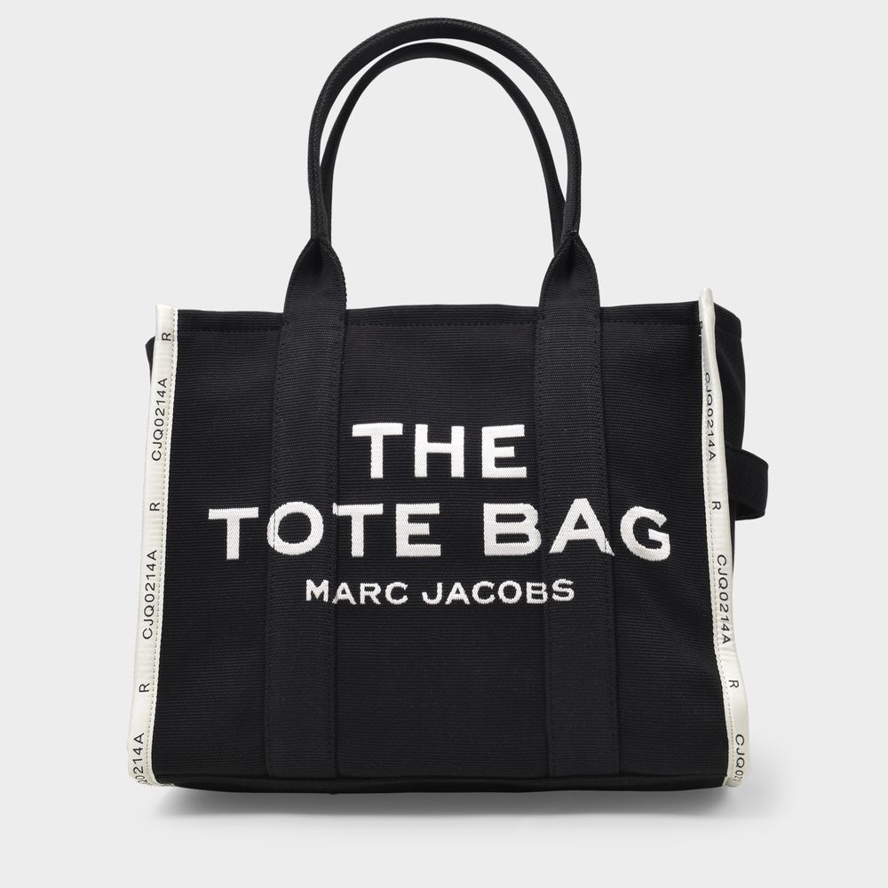 The Large Tote Bag i svart canvas