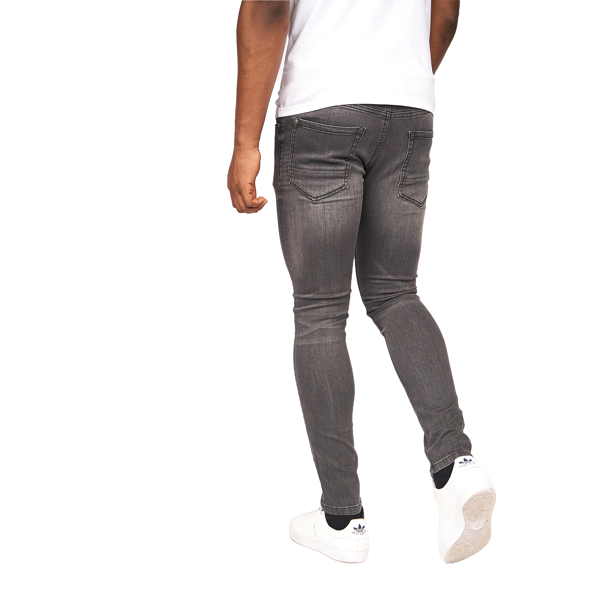 Mens Barbeck Slim Jeans (tvättad grå) 2