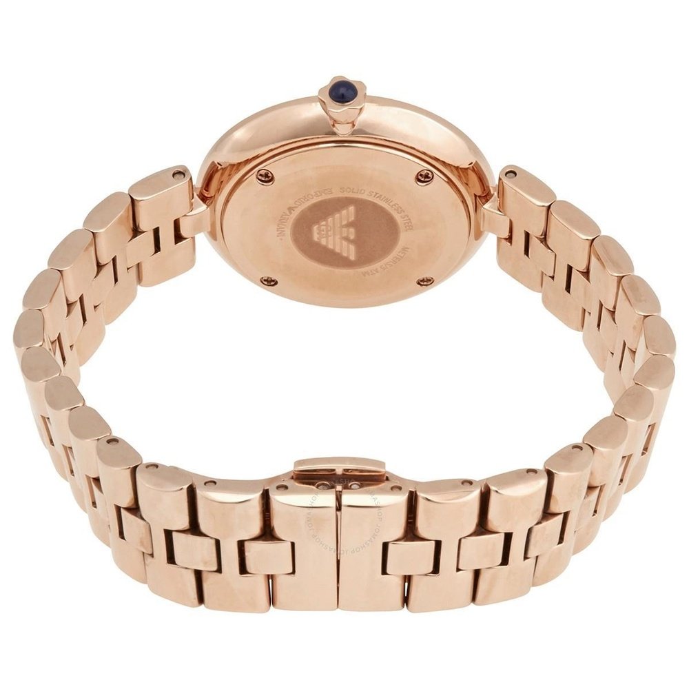 Emporio Armani AR11220 Rose Gold Steel 316 L Analog Quartz Damklocka – bild 2