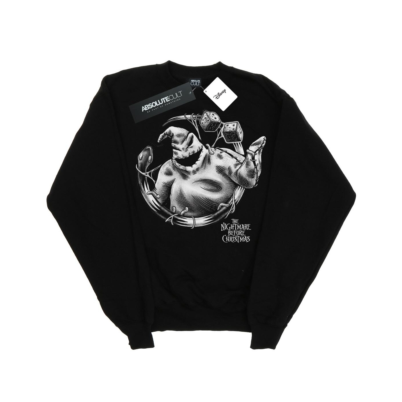 Thumbnail - Disney - "Nightmare Before Christmas Ooogie Boogie Mono" Sweatshirt für Herren (Schwarz)
