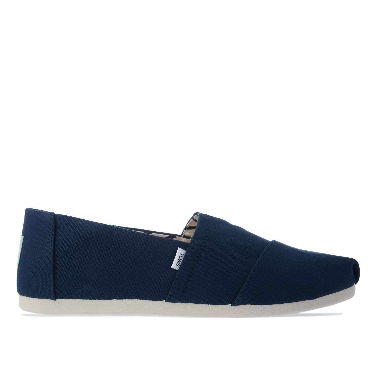 Thumbnail - Toms Alpargata Espadrille-Pumps aus recycelter Baumwolle für Damen in Navy