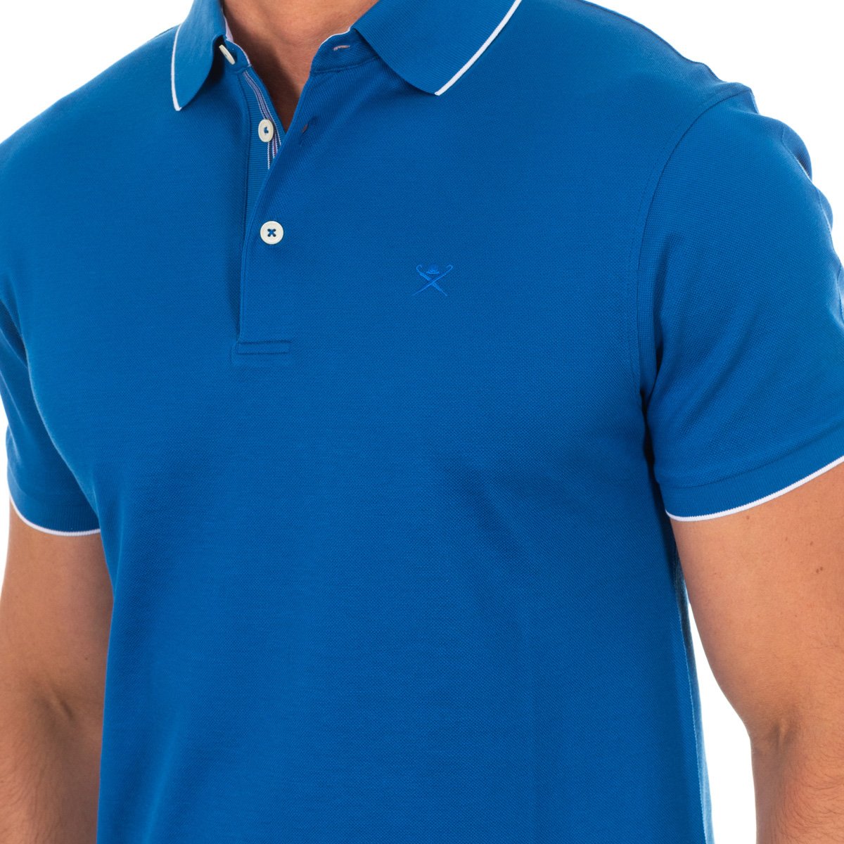 Hackett London Kortärmad polotröja med kavajkrage för herrar HM561801 – bild 2
