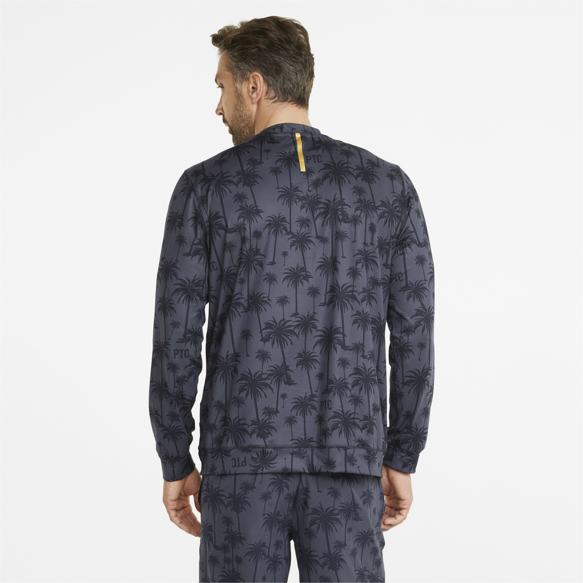 Puma Mens x Palm Tree Crew Lightweight Crew Neck Golf Sweatshirt herr – bild 2