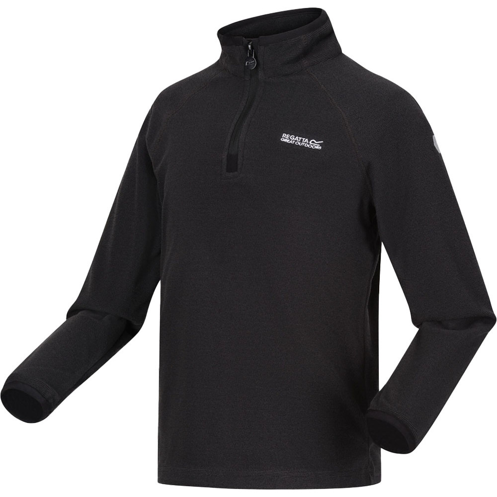 Regatta Kids Black Loco Half Zip Fleece in Size 7 - 8 Years, Sports Direct - Image 3