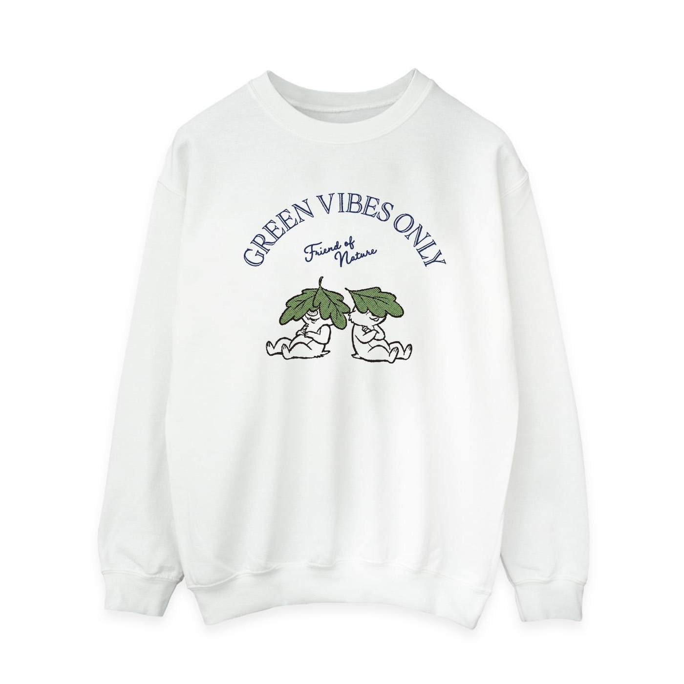 Thumbnail - Disney - "Chip 'n Dale Green Vibes Only" Sweatshirt für Damen (Weiß)