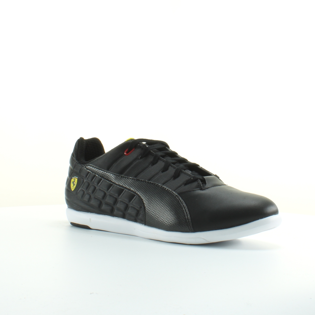 Puma Ferrari Pedale 4 Svart Läder Herrar Snörning Träningsskor 305504 02 – bild 2