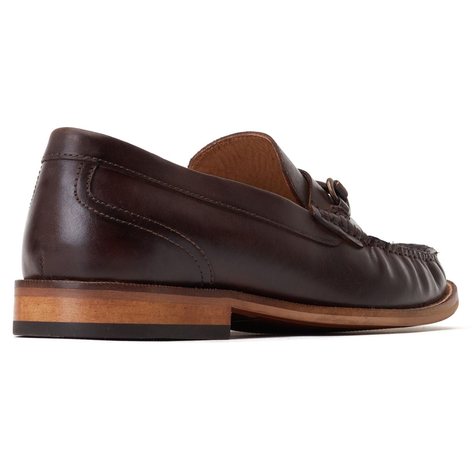 Madison Leather Loafers i brunt läder för män 2